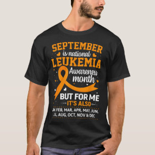 Camiseta Setembro é Mês de Consciência da Leucemia