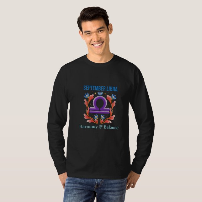 Camiseta Setembro Libra: Hormona e Equilíbrio (Frente Completa)