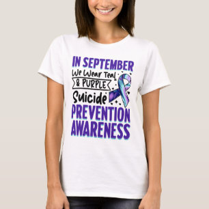 Camiseta Setembro Vestimos Prevenção ao Suicídio de Roxo Te
