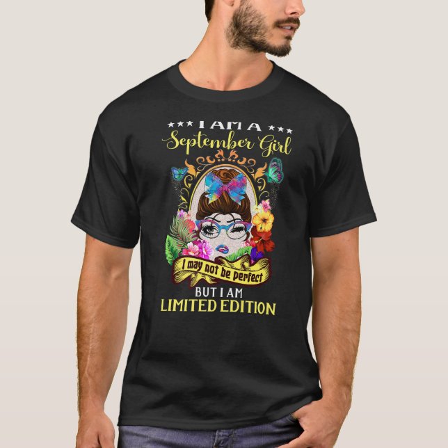 Camiseta Setembro Virgo Aniversário Não Perfeito (Frente)