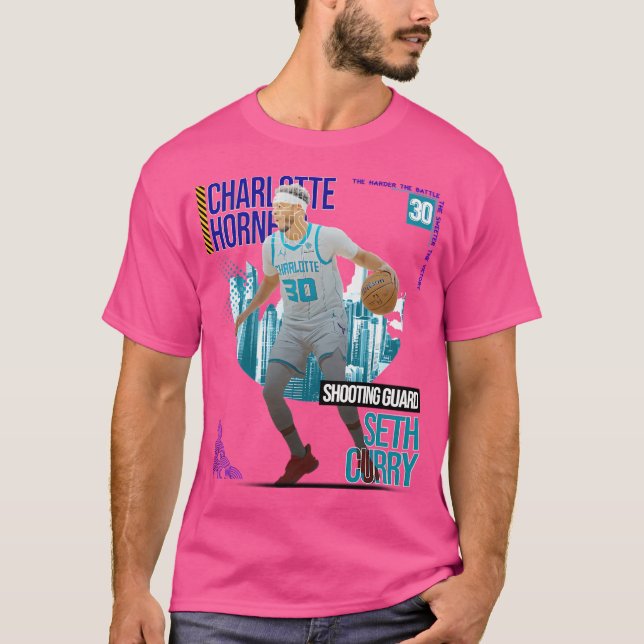 Camiseta Seth Curry Basball Art Hornets 2 (Frente)