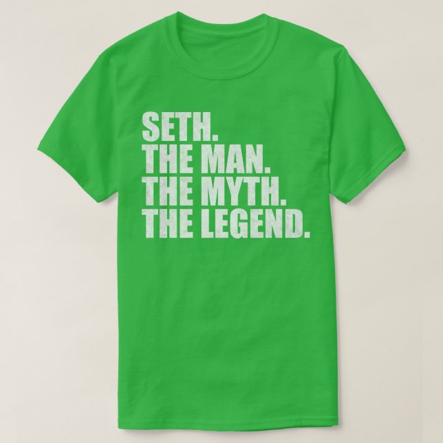 Camiseta SethSeth Nome Seth nome dado (Frente do Design)