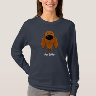 Camiseta Setter irlandês do nariz grande