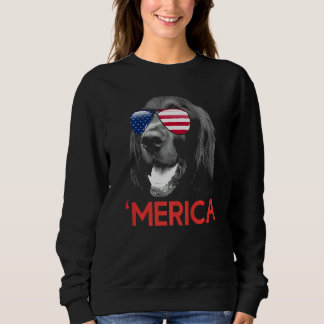 Camiseta Setter Irlandês Merica Bandeira Americana 4 De Jul