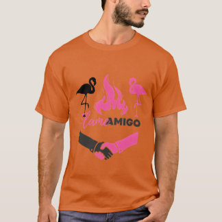 Camiseta seu amigo é a chama da vida amigo vintage