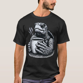 Camiseta seu amor por ambas as tartarugas e café com isso