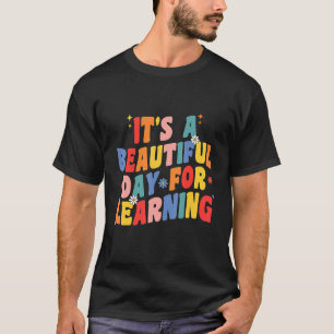Camiseta Seu Belo Dia Para Aprendizado De Professores Retro