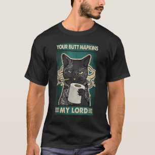 Camiseta Seu Bumbum Nápoles Meu Senhor Gato Negro Tatuagens