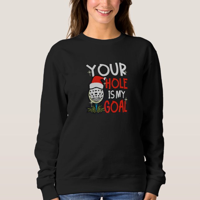 Camiseta Seu Buraco É Meu Golfe De Natal   (Frente)
