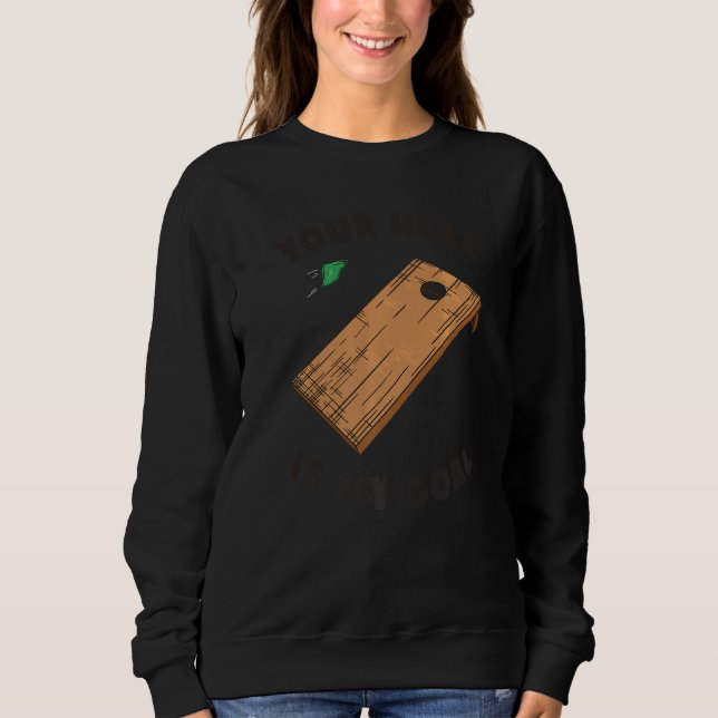 Camiseta Seu Buraco É Meu Objetivo Cornhole (Frente)