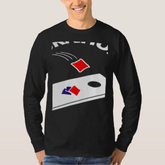 Camiseta Seu Buraco É Meu Objetivo Cornhole Equipe Bean Bag