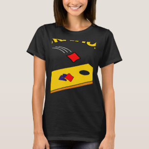 Camiseta Seu Buraco É Meu Objetivo Cornhole Equipe Sacos de