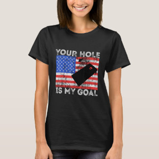 Camiseta Seu Buraco É Meu Objetivo Jogador de Jogo de Cornh