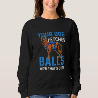 Camiseta Seu Cachorro Pega Bolas Wow Isso É Fofo K9 Polícia