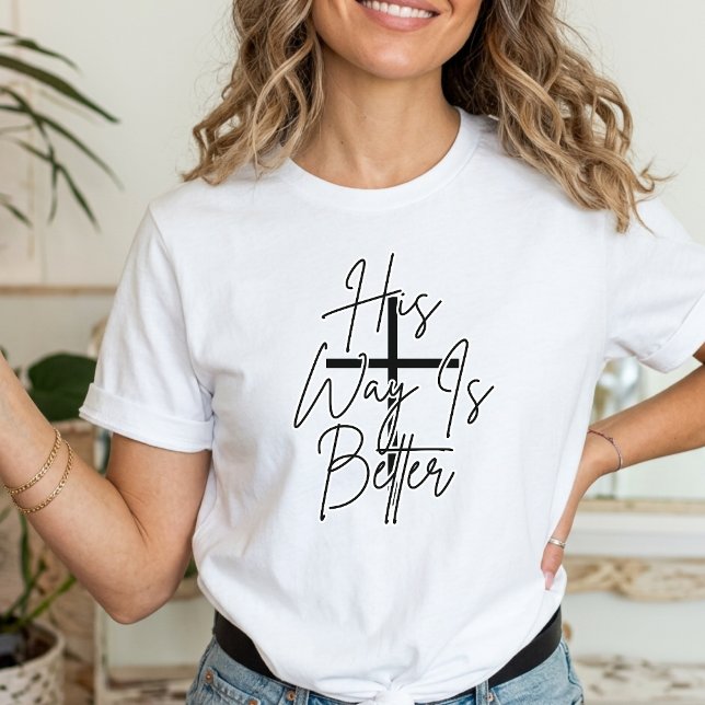 Camiseta seu caminho é melhor cristão  (Criador carregado)