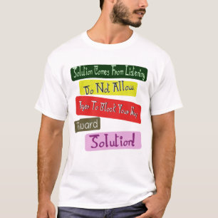 Camiseta "Seu Caminho Para A Solução" Design. Comprar Agora