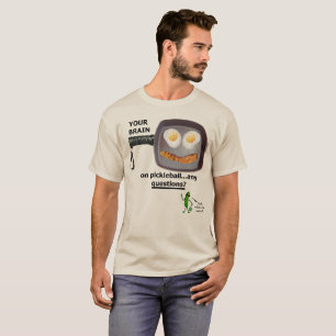 Camiseta Seu cérebro em Pickleball