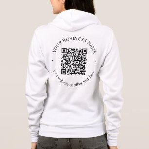 Camiseta Seu código QR carregado mais texto circular editáv