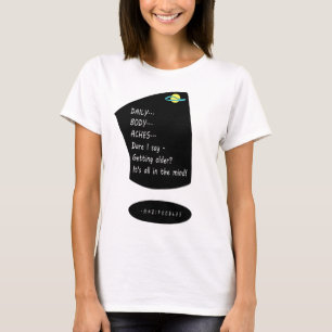 Camiseta Seu Corpo E Mente - Letra Branca