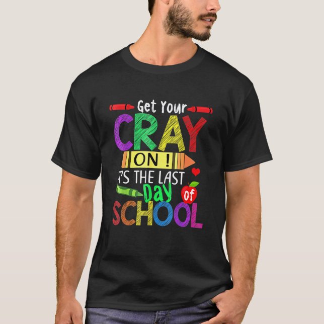 Camiseta Seu Crayon Feliz Último Dia De Aula Professor S (Frente)