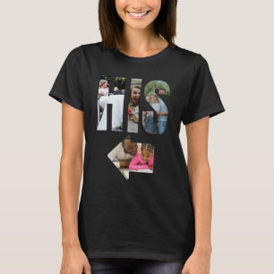 Camiseta Seu & Dela Colagem de Fotos de Casal Combinando