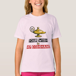 Camiseta Seu desejo é meu comando Aladin Lamp Design T-Shir