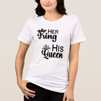 Camiseta Seu Design de Aniversário de Rainha e Rei - Minima