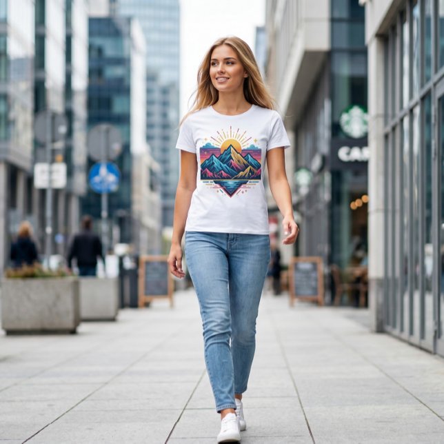 Camiseta Seu design moderno e trendy (Criador carregado)