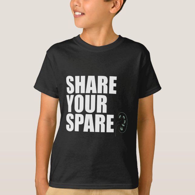 Camiseta Seu doador de órgãos renais não substituto Mem (Frente)