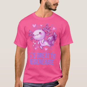 Camiseta Seu Excelente De Regenerar Animais Do Mar Axolotl