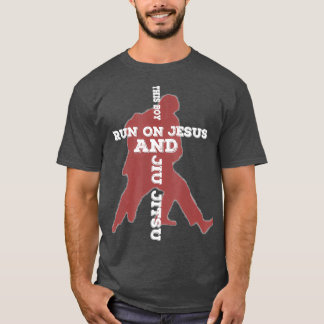 Camiseta Seu Filho Corre A Jesus E O BJJ Jiu Jitsu Brasilei
