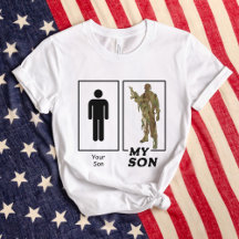 Seu Filho Meu Filho Camo Soldier Fundido Pai Milit