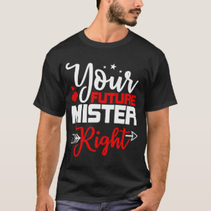Camiseta Seu Futuro Senhor Coração Direito Dia de os namora