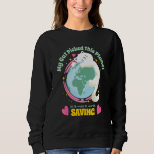 Camiseta Seu Gato Pegou Este Planeta Para Salvar A Gota Da