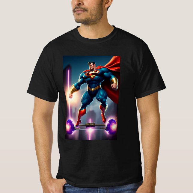 Camiseta Seu Herói Interior com Superforça Levante e Thor (Frente)