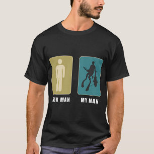 Camiseta Seu Homem Meu Homem Pescaria de Arponagem