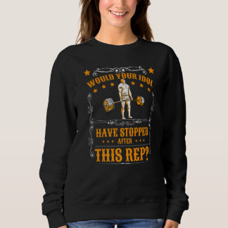 Camiseta Seu Ídolo Levantamento de Peso Treinamento de Forç