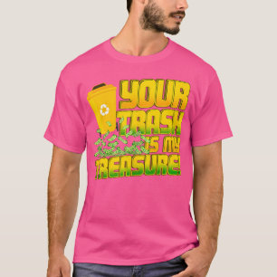 Camiseta Seu Lixo É Meu Tesouro Divertido Mergulho em Lixei