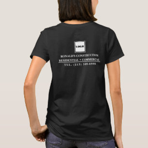 Camiseta Seu logotipo aqui Promocional da empresa funciona