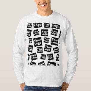 Camiseta Seu logotipo de design ou negócios Colocação ale