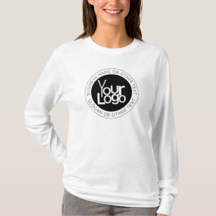 Camiseta Seu logotipo de negócios & Texto editável moderno 
