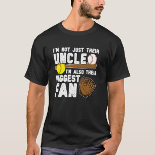 Camiseta Seu Maior Fã de Beisebol e Softbol Tio dos Balle
