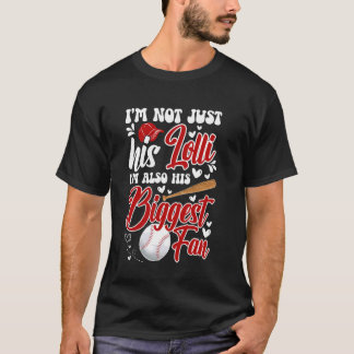 Camiseta Seu Maior Fã de Beisebol Lolli De Um Jogador de Be