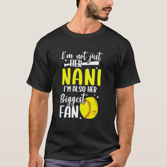 Camiseta Seu Maior Fã de Softball Nani de um Jogador de Sof (Frente)