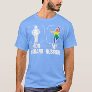 Camiseta Seu marido meu marido Gay LGBT Orgulho Transgênero