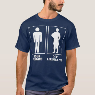 Camiseta Seu Marido Meu Marido Militar