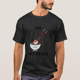 Camiseta Seu Molho de Soja Casal Combinando Comida Japonesa