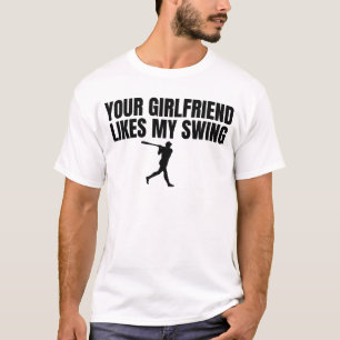 Camiseta Seu Namorada Gosta Do Meu Baile Engraçado.