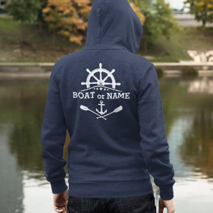 Camiseta Seu nome de barco Ancoragem Náutica Oars Helm Star