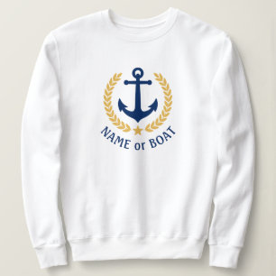 Camiseta Seu nome de boi Anchor Dourado Laurel Star White